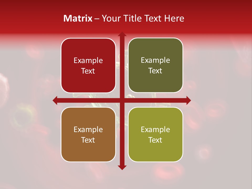 Illustration Of A Virus Infecting The Blood PowerPoint Template