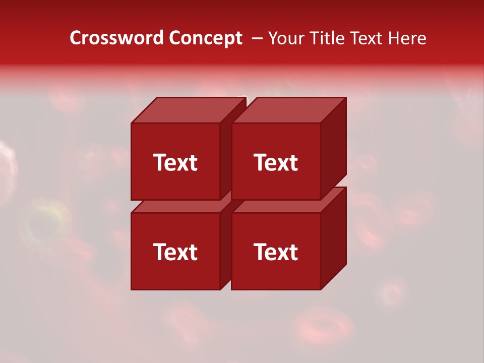 Illustration Of A Virus Infecting The Blood PowerPoint Template