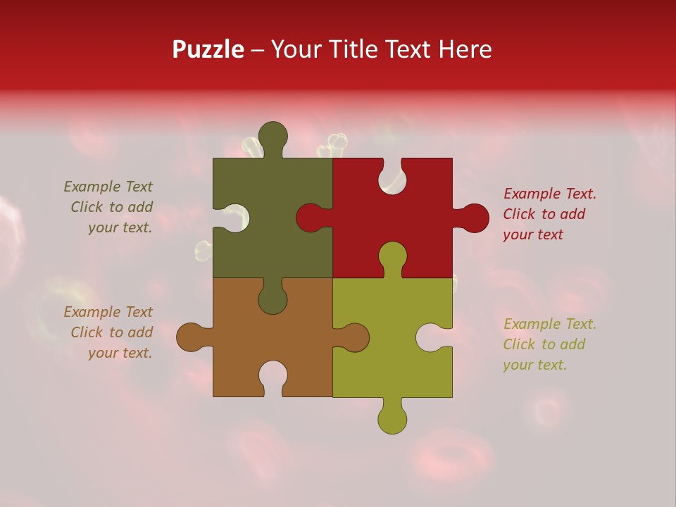 Illustration Of A Virus Infecting The Blood PowerPoint Template