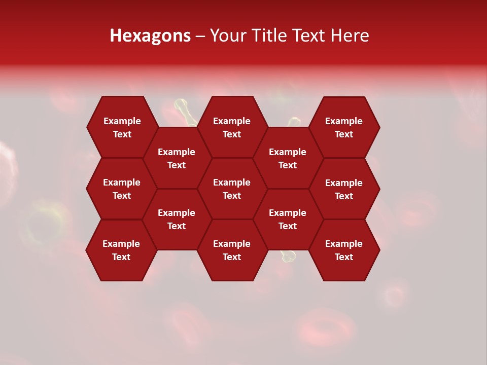Illustration Of A Virus Infecting The Blood PowerPoint Template