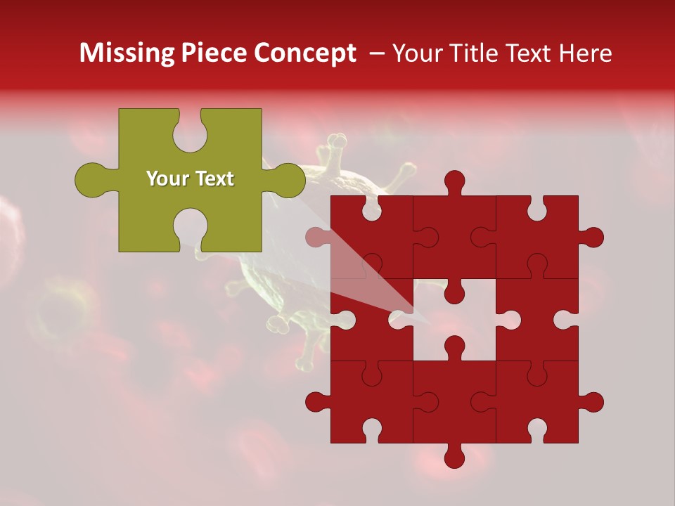 Illustration Of A Virus Infecting The Blood PowerPoint Template