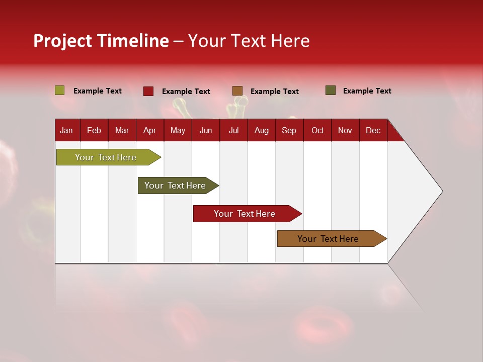 Illustration Of A Virus Infecting The Blood PowerPoint Template