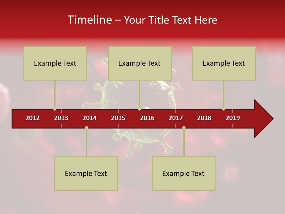 Illustration Of A Virus Infecting The Blood PowerPoint Template