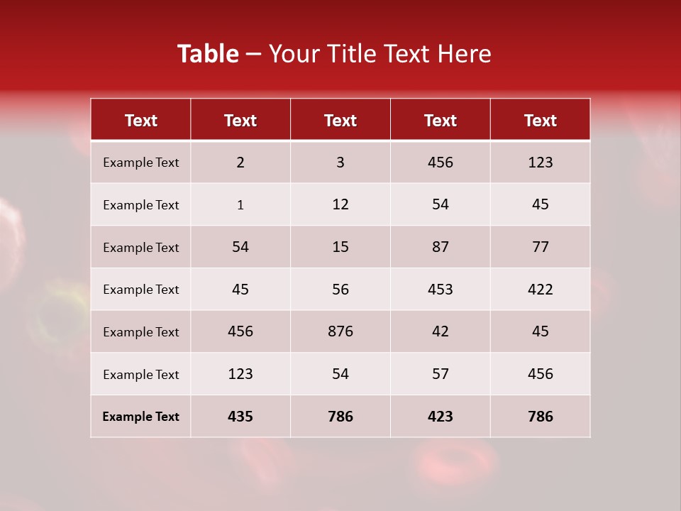 Illustration Of A Virus Infecting The Blood PowerPoint Template