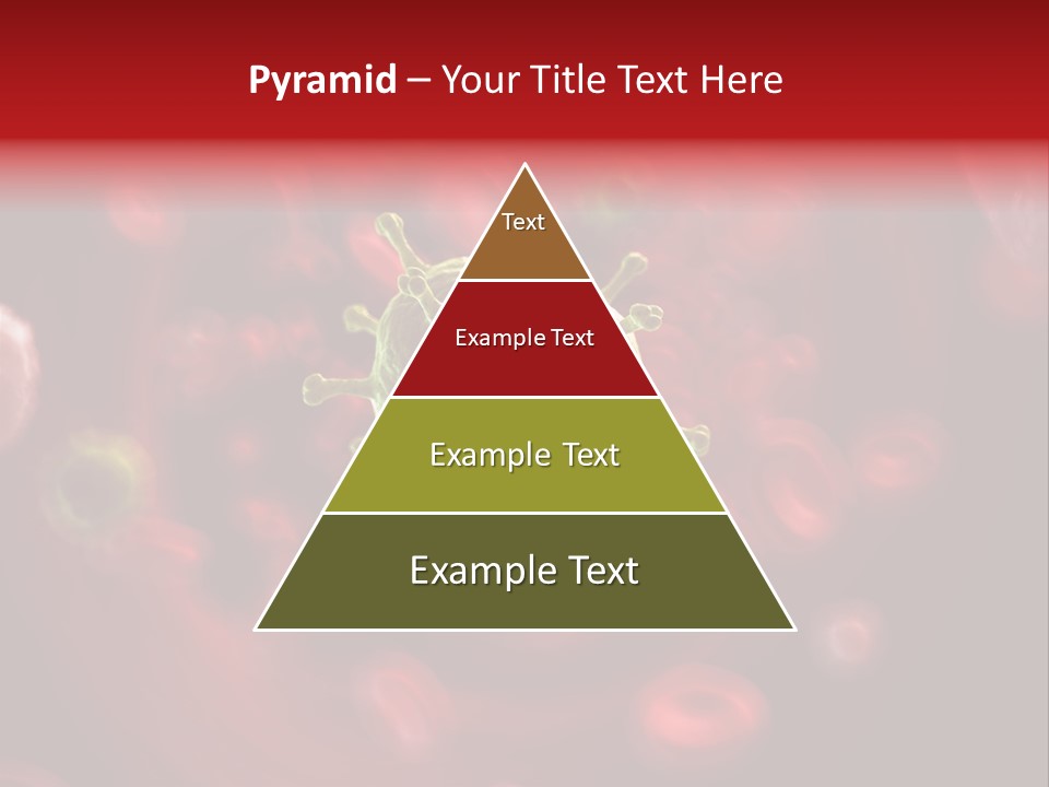 Illustration Of A Virus Infecting The Blood PowerPoint Template