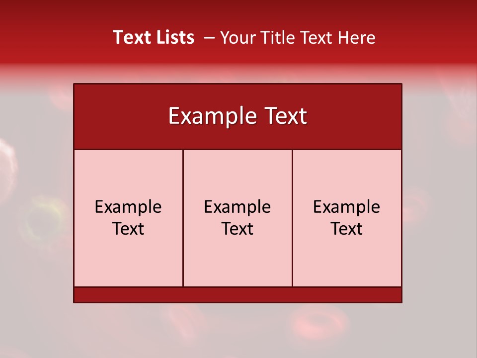 Illustration Of A Virus Infecting The Blood PowerPoint Template