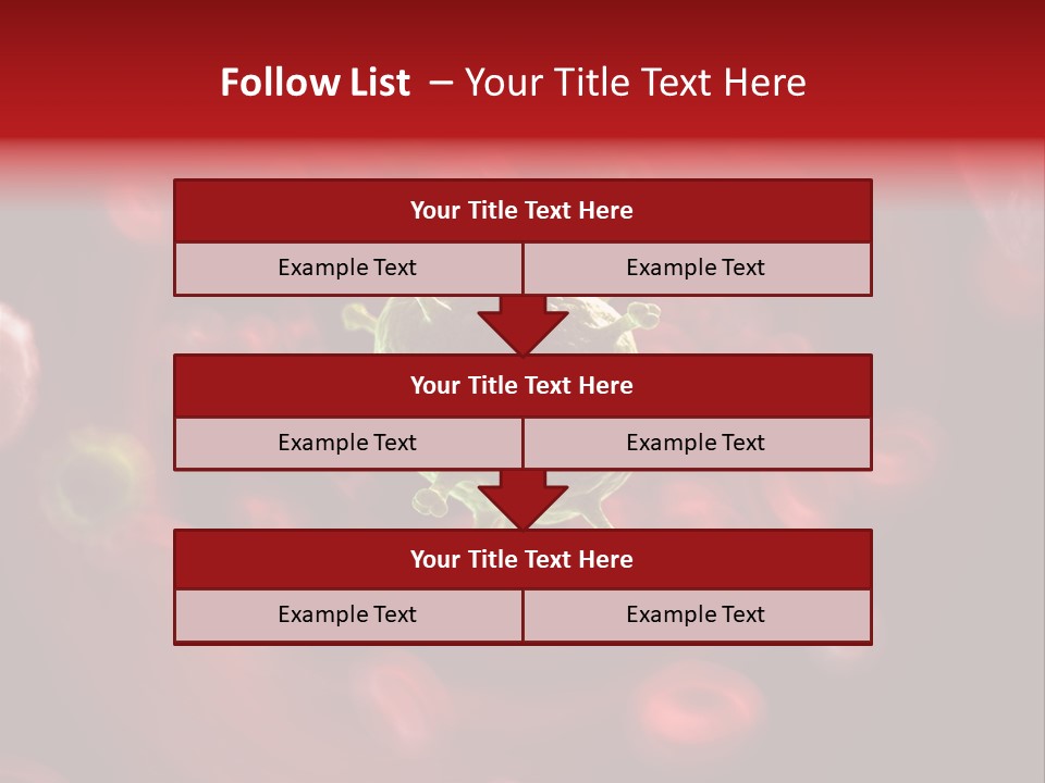 Illustration Of A Virus Infecting The Blood PowerPoint Template