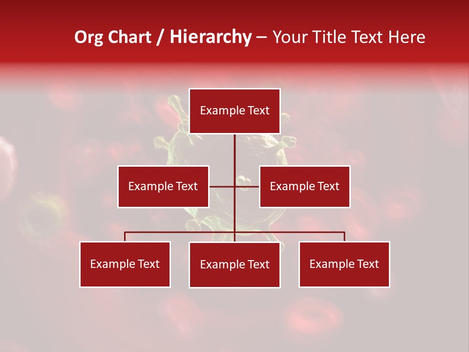 Illustration Of A Virus Infecting The Blood PowerPoint Template