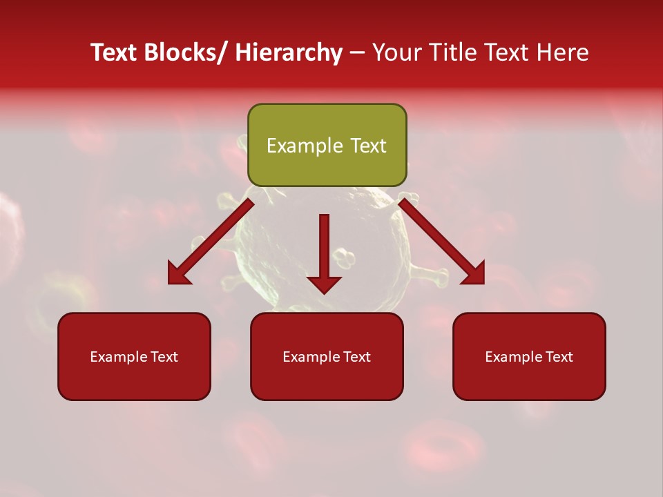 Illustration Of A Virus Infecting The Blood PowerPoint Template
