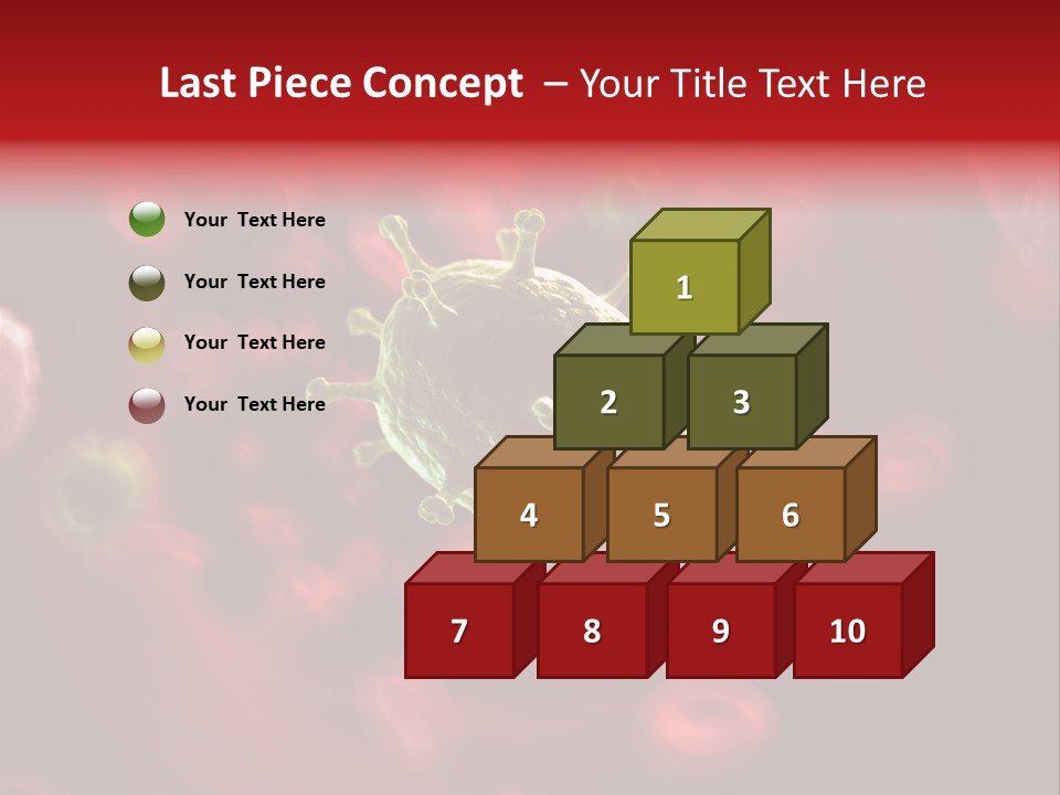 Illustration Of A Virus Infecting The Blood PowerPoint Template