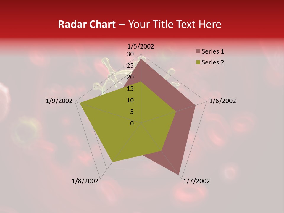 Illustration Of A Virus Infecting The Blood PowerPoint Template