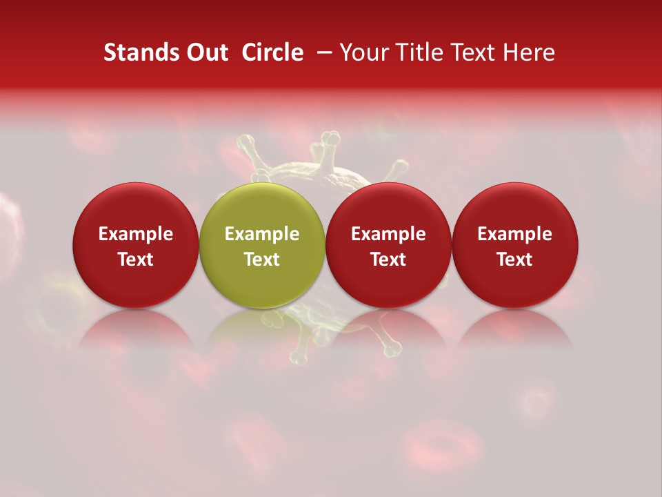 Illustration Of A Virus Infecting The Blood PowerPoint Template