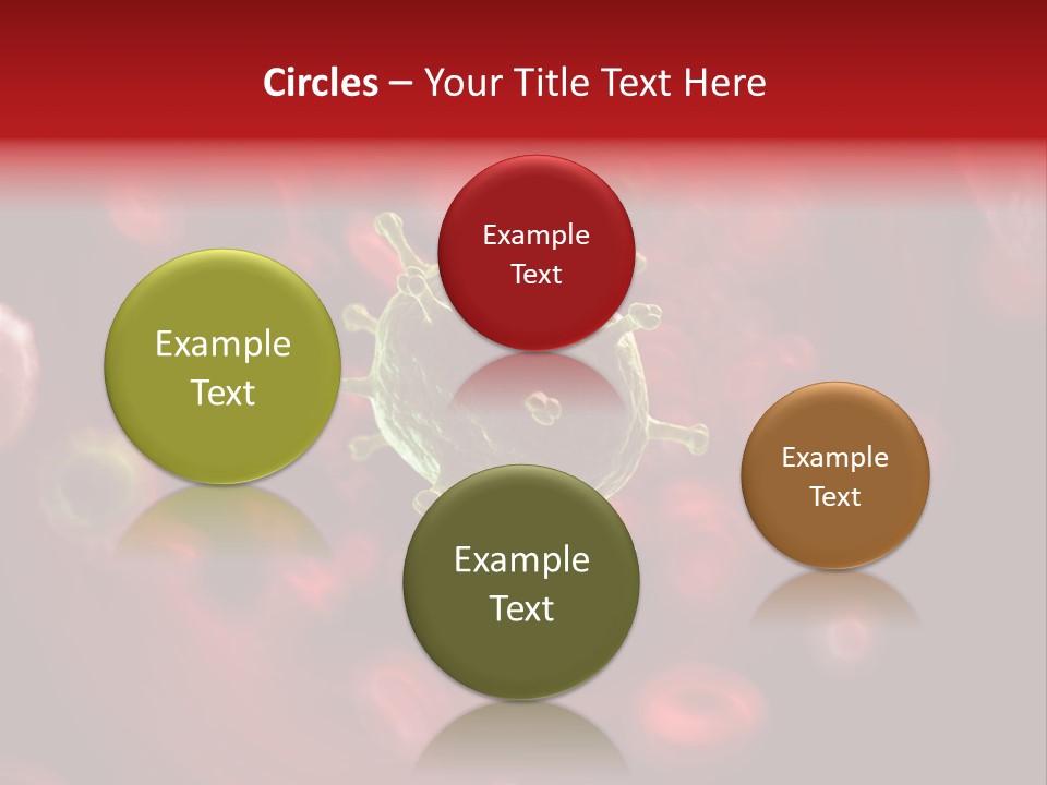 Illustration Of A Virus Infecting The Blood PowerPoint Template