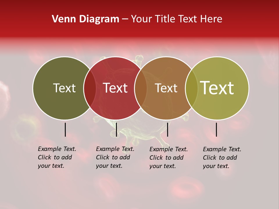 Illustration Of A Virus Infecting The Blood PowerPoint Template