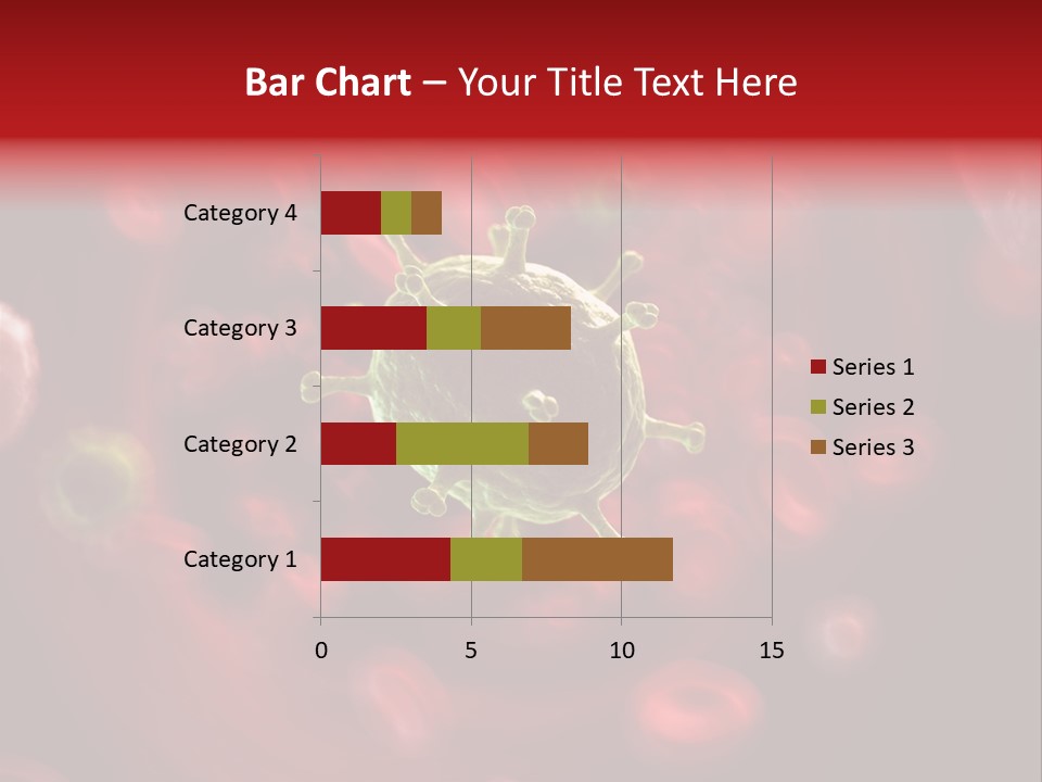 Illustration Of A Virus Infecting The Blood PowerPoint Template