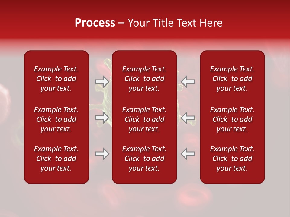 Illustration Of A Virus Infecting The Blood PowerPoint Template