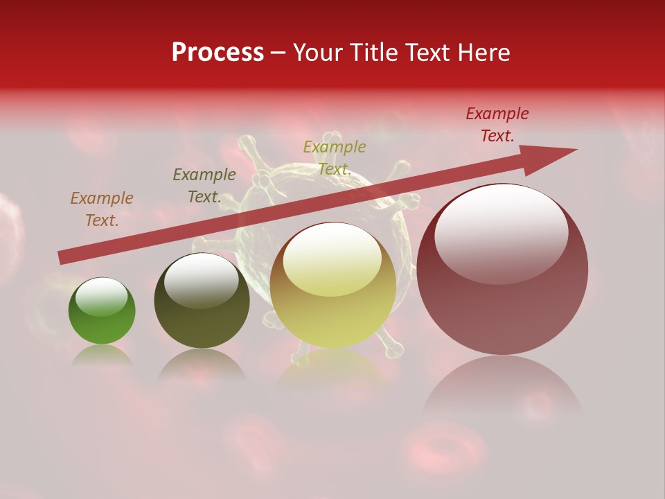 Illustration Of A Virus Infecting The Blood PowerPoint Template