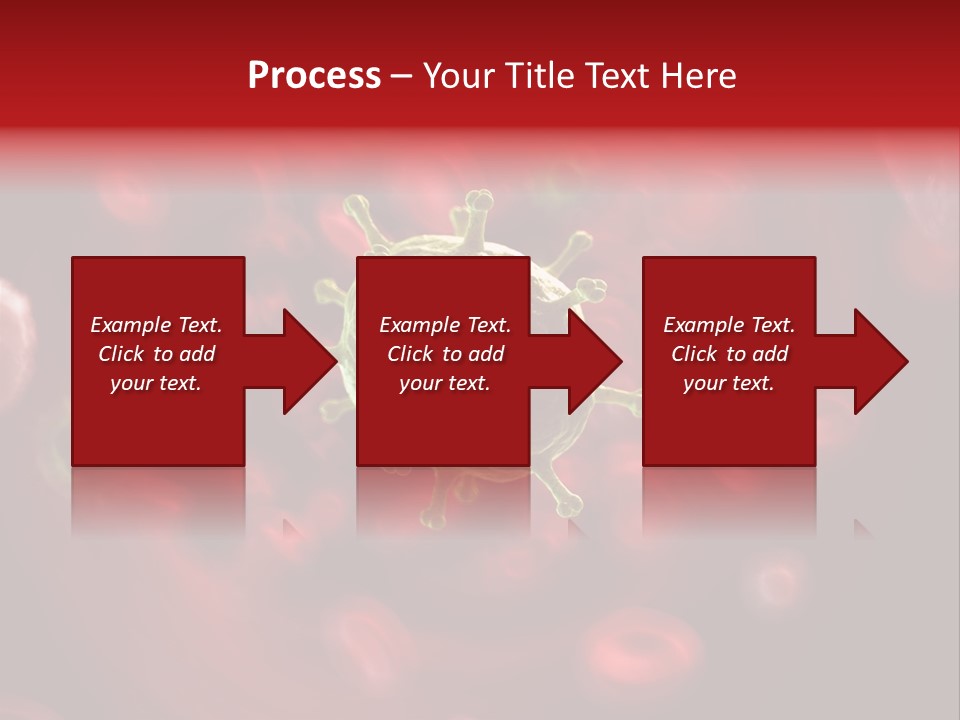 Illustration Of A Virus Infecting The Blood PowerPoint Template