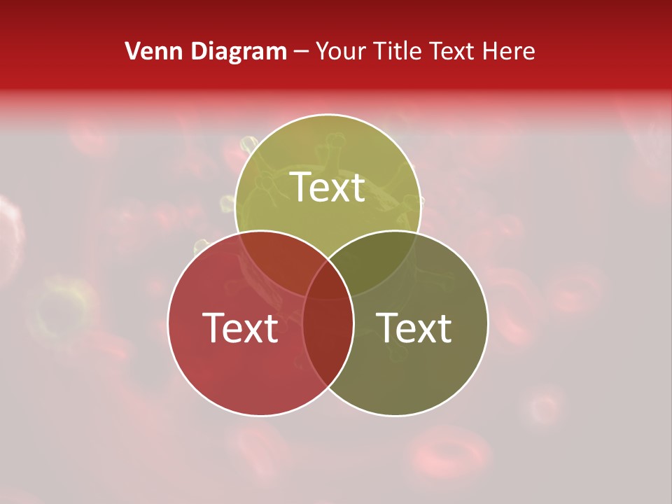 Illustration Of A Virus Infecting The Blood PowerPoint Template