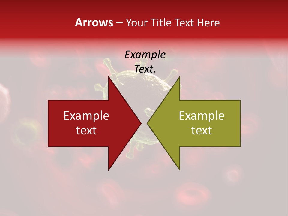 Illustration Of A Virus Infecting The Blood PowerPoint Template