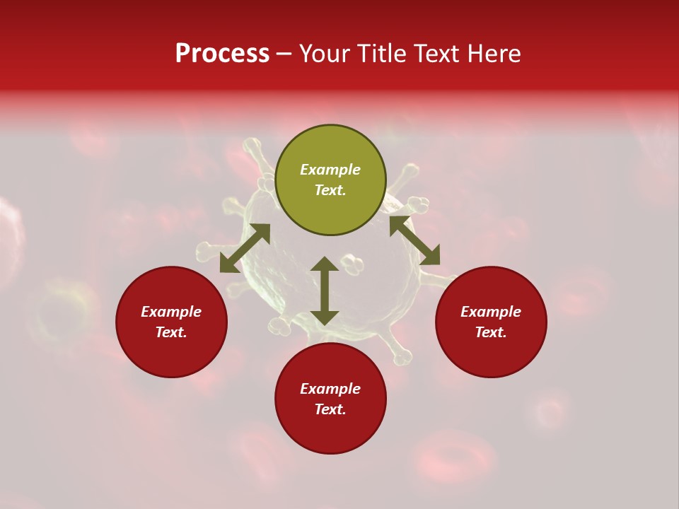 Illustration Of A Virus Infecting The Blood PowerPoint Template