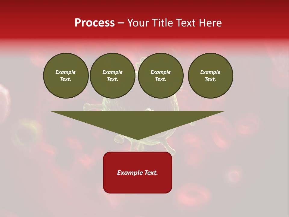 Illustration Of A Virus Infecting The Blood PowerPoint Template