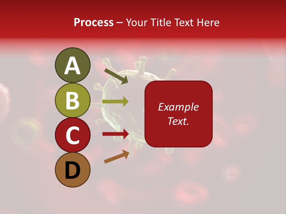 Illustration Of A Virus Infecting The Blood PowerPoint Template