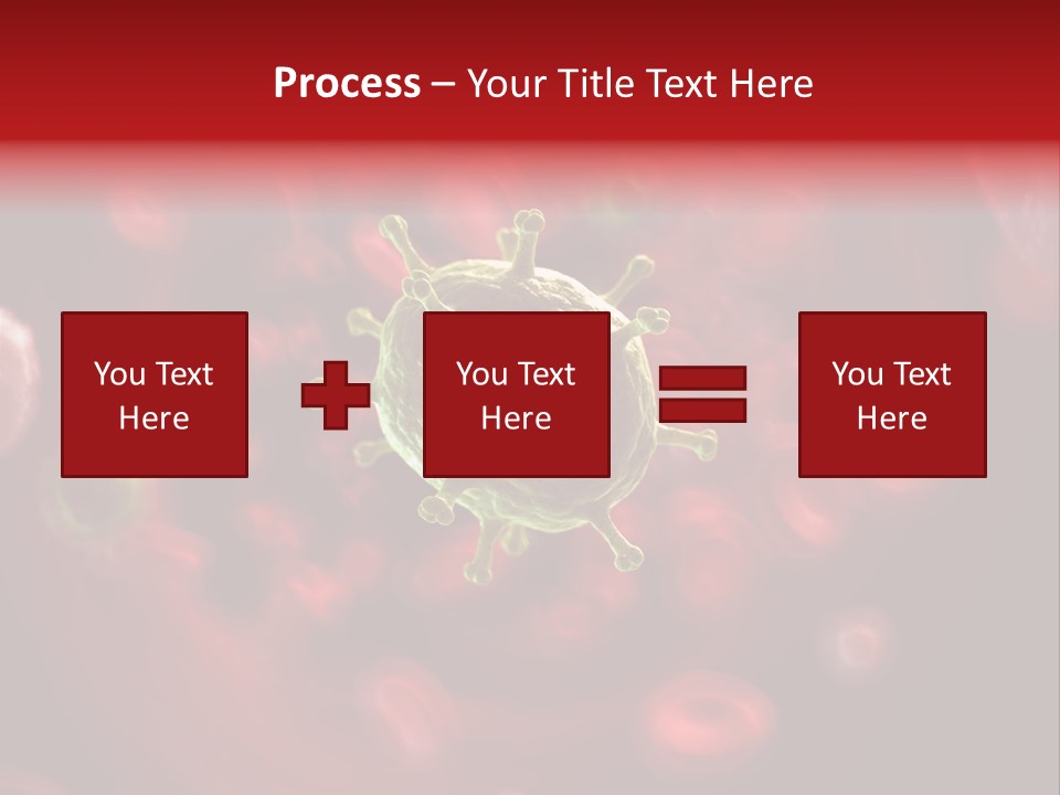 Illustration Of A Virus Infecting The Blood PowerPoint Template