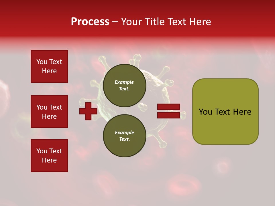 Illustration Of A Virus Infecting The Blood PowerPoint Template