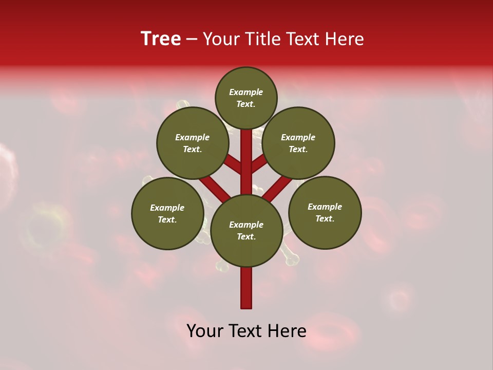 Illustration Of A Virus Infecting The Blood PowerPoint Template