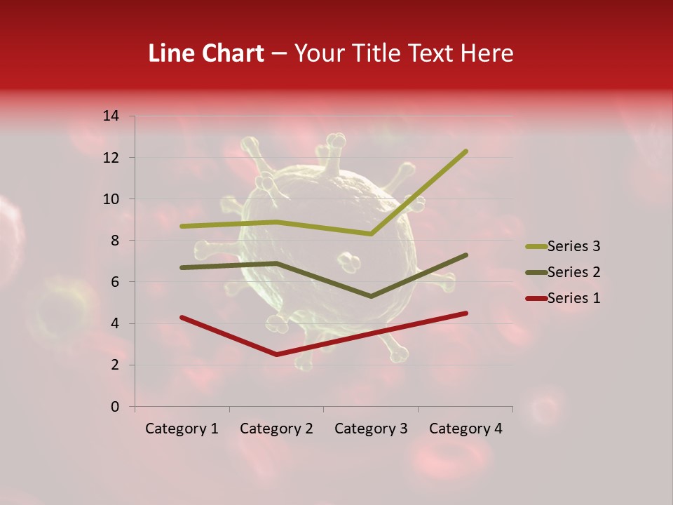 Illustration Of A Virus Infecting The Blood PowerPoint Template