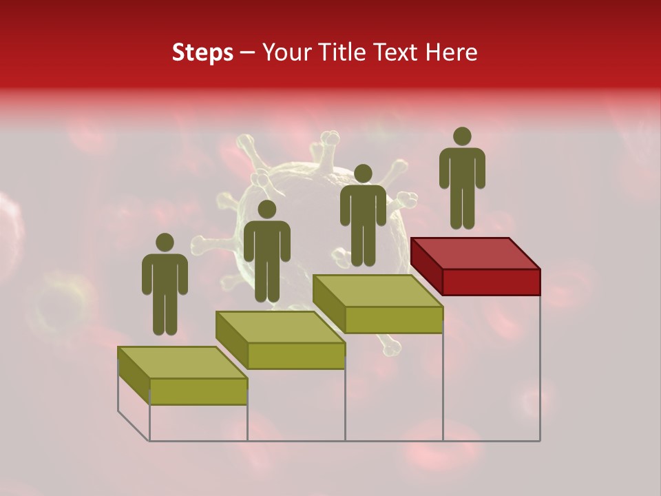 Illustration Of A Virus Infecting The Blood PowerPoint Template