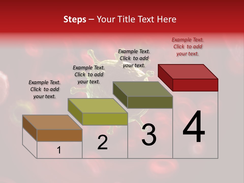 Illustration Of A Virus Infecting The Blood PowerPoint Template