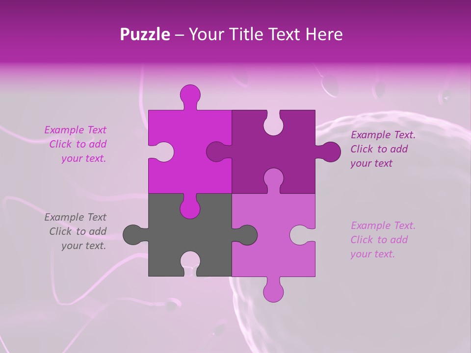Illustration Of An Egg Cell And Sperm PowerPoint Template