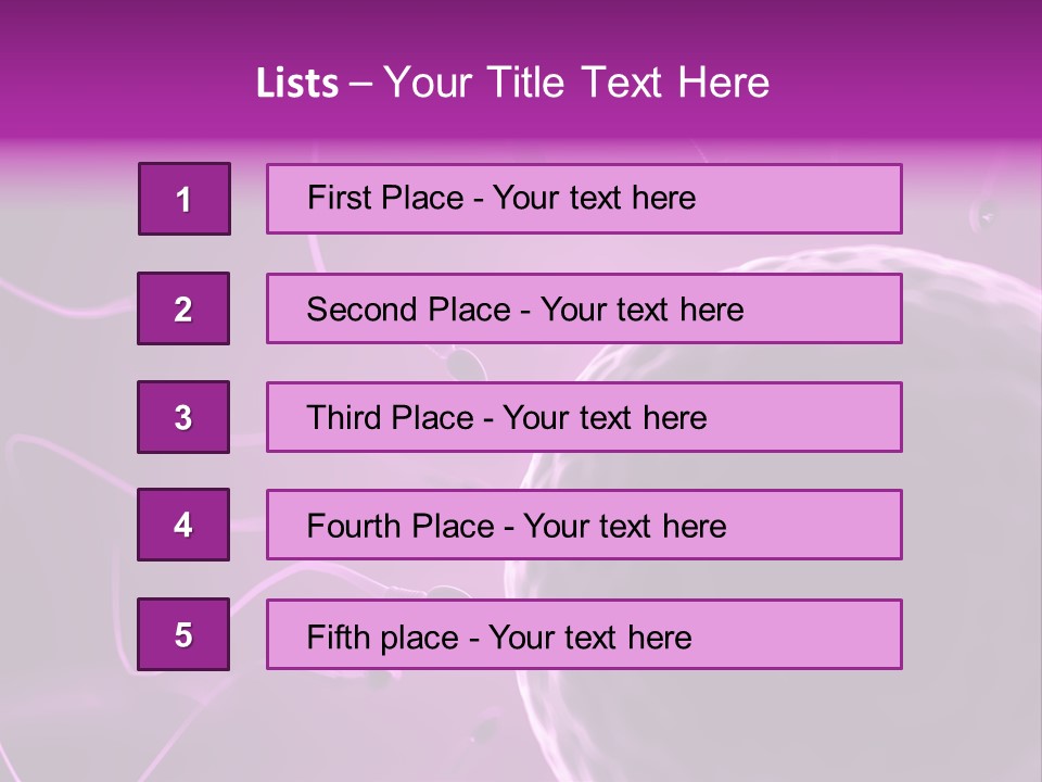 Illustration Of An Egg Cell And Sperm PowerPoint Template