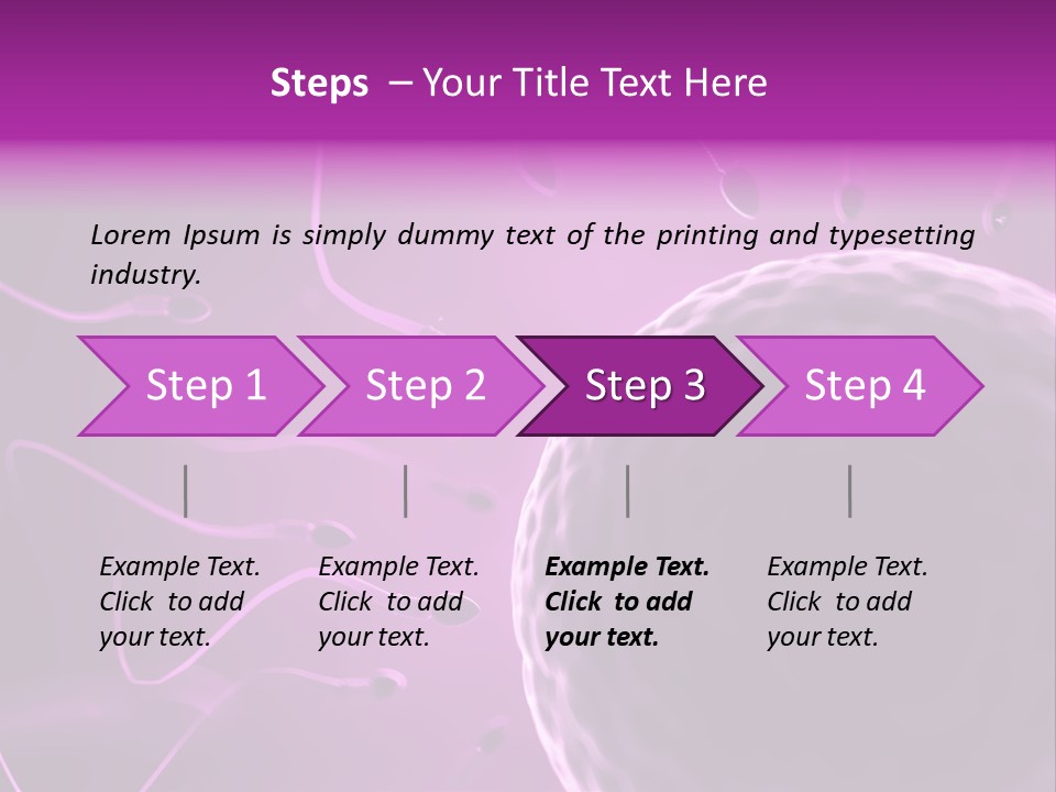 Illustration Of An Egg Cell And Sperm PowerPoint Template