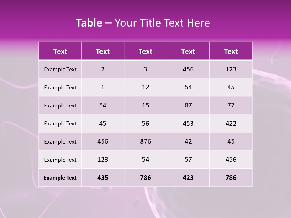 Illustration Of An Egg Cell And Sperm PowerPoint Template