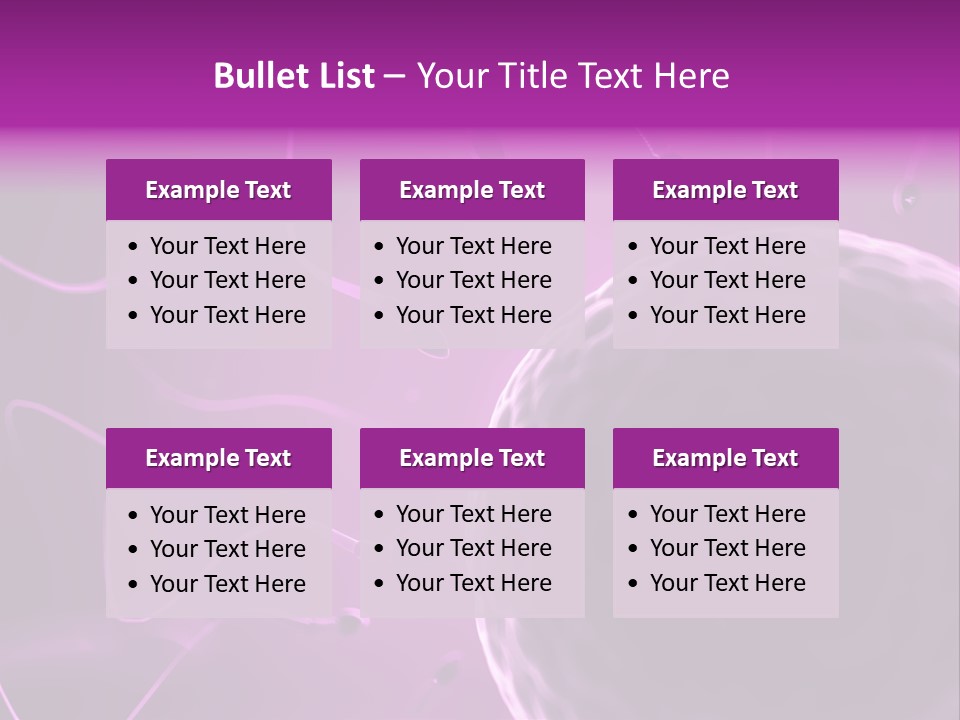 Illustration Of An Egg Cell And Sperm PowerPoint Template