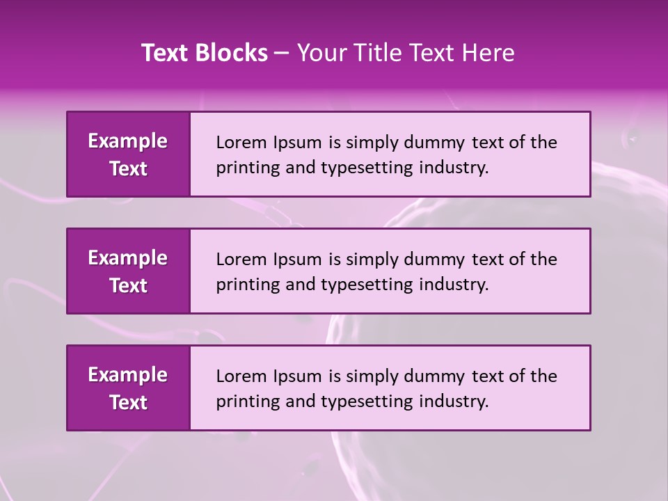 Illustration Of An Egg Cell And Sperm PowerPoint Template