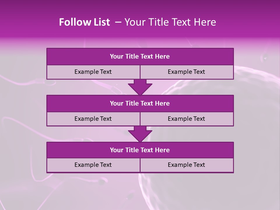 Illustration Of An Egg Cell And Sperm PowerPoint Template