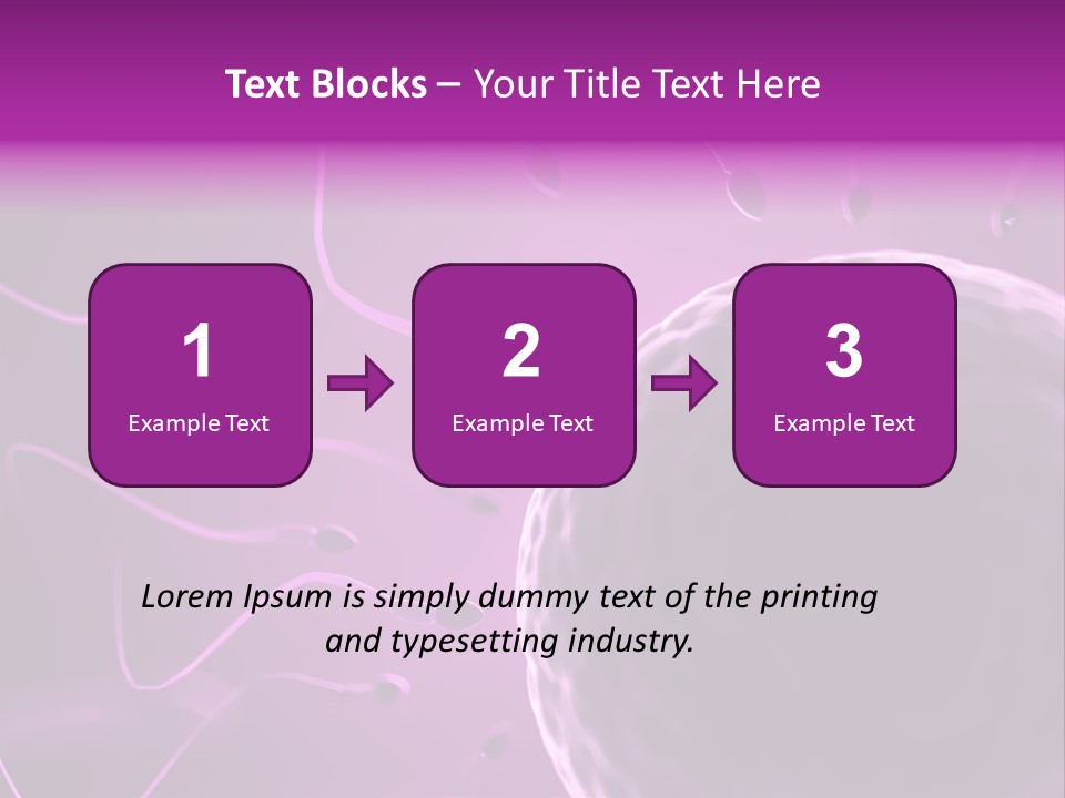 Illustration Of An Egg Cell And Sperm PowerPoint Template