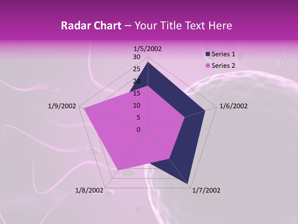 Illustration Of An Egg Cell And Sperm PowerPoint Template
