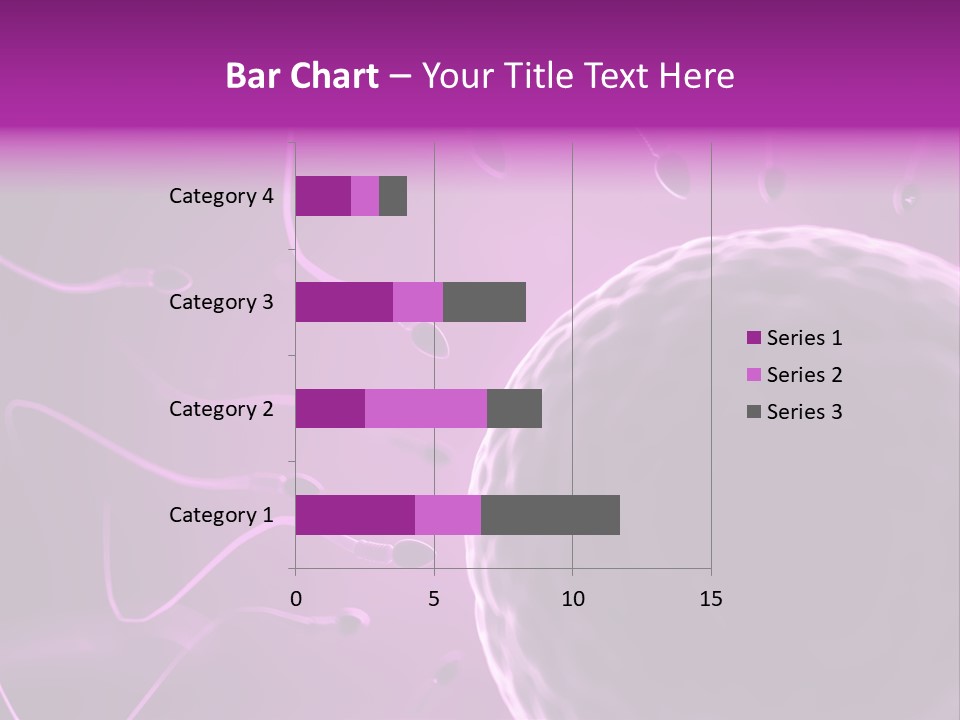 Illustration Of An Egg Cell And Sperm PowerPoint Template