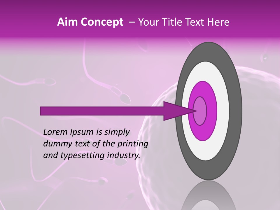 Illustration Of An Egg Cell And Sperm PowerPoint Template