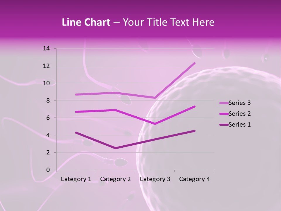 Illustration Of An Egg Cell And Sperm PowerPoint Template