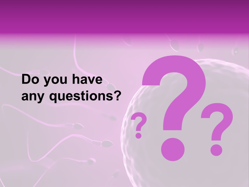 Illustration Of An Egg Cell And Sperm PowerPoint Template