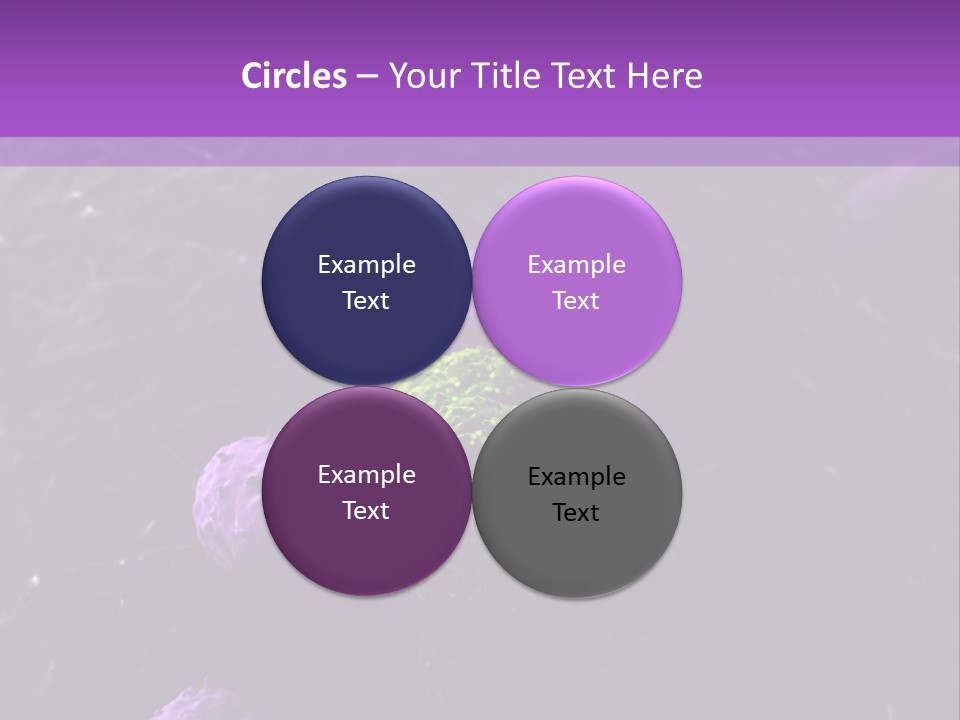 Illustration Of Leukocytes Attacking A Cancer Cell PowerPoint Template