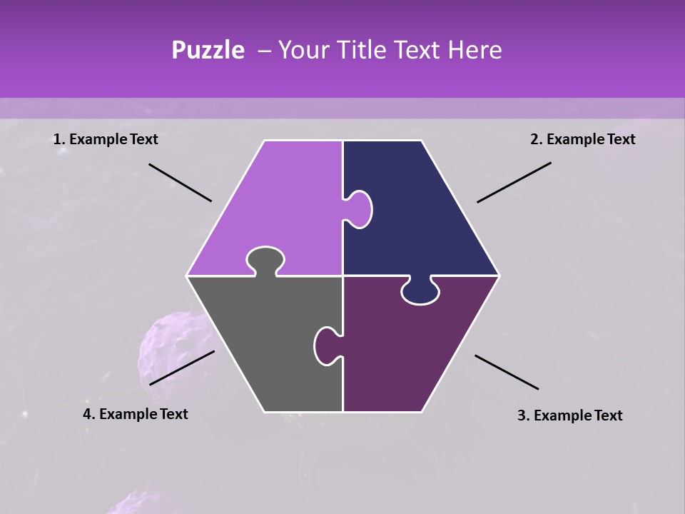 Illustration Of Leukocytes Attacking A Cancer Cell PowerPoint Template