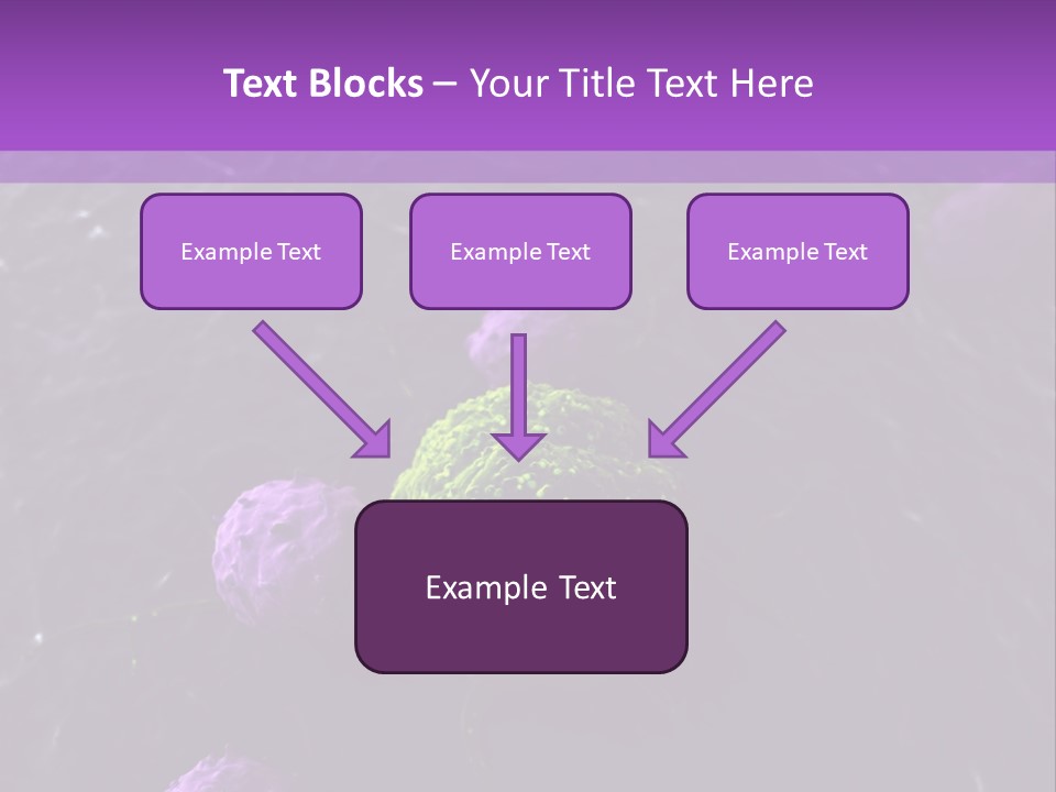 Illustration Of Leukocytes Attacking A Cancer Cell PowerPoint Template