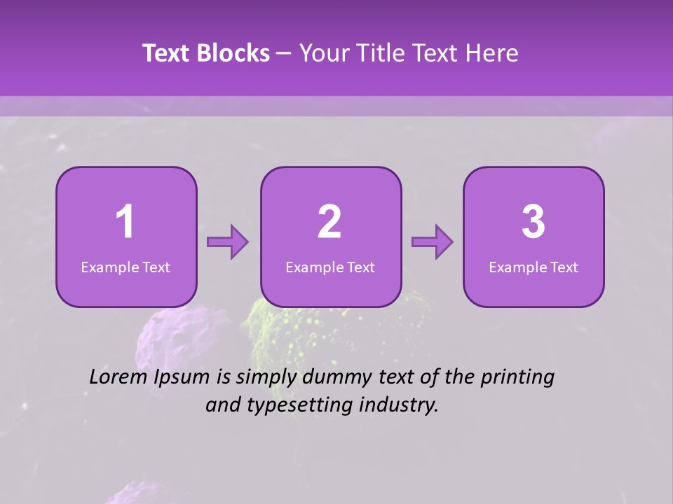 Illustration Of Leukocytes Attacking A Cancer Cell PowerPoint Template